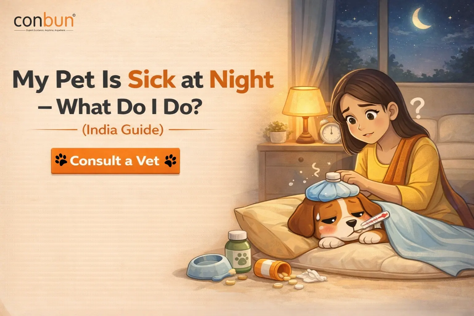 My Pet Is Sick at Night - What Do I Do? (India Guide)